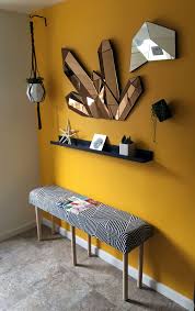 Mustard Yellow Yes Please This Entryway Wall In Sunny Side Up Behr Paint Is Everything Wa Yellow Walls Living Room Yellow Bedroom Walls Yellow Living Room