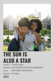 The Sun Is Also A Star Polaroid Poster In 2020 Film Posters Minimalist Iconic Movie Posters Indie Movie Posters