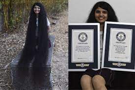 She has held the guinness world record since 2004 when her hair was officially measured, and she's been growing it since 1973 when she was 13 years old. Gujarat Girl Is Real Life Rapunzel With 6 2 Foot Long Hair Makes It To Guinness World Records