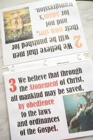 Articles Of Faith Printables Flip Charts Perfect Resource