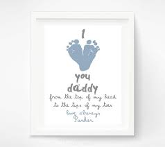 Birthday Gift For Dad From Baby Personalized Father S Day Gift For New Dad I Love You Daddy Baby Footprint Fathers Day Crafts Personalized Fathers Day Gifts Personalized Mother S Day Gifts