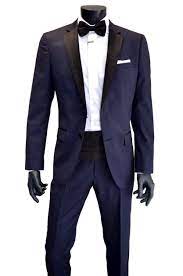 Abiti da cerimonia hugo boss tutti i modelli su zalando from mosaic04.ztat.net. Hugo Boss Smoking Uomo Slim Fit Con Dettagli In Seta Colore Blu Royale Tg 54 Ebay