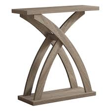 I couldn't love this design and paper more. Monarch Specialties Dark Taupe Console Table Contemporary Accent Tables Modern Console Tables Accent Table