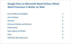 Choose from hundreds of fonts, add links, images. Google Docs Vs Microsoft Word Online Which Word Processor Is Better On Web