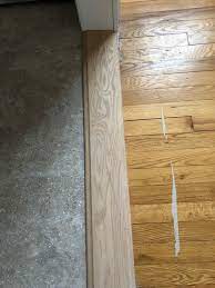 Wood uneven floor transition strips. Does This Floor Transition Look Properly Installed