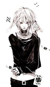 Black And White Anime Boy Fanart Anime Cards Black White Anime Guys Anime Boy Cute Anime Boy