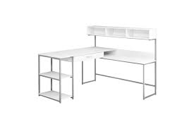 61 super large l shaped desk gaming desk l desk computer corner desk with round corner with monitor stand for gaming desk home office writing workstation, black 4.6 out of 5 stars 4,049 $109.99 $ 109. White Corner Computer Desk At Gardner White