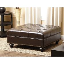 Our brown leather tufted ottoman offers the perfect finishing touch for your sitting area. Pin On Living Room