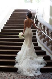 The Bride Wore A Gorgeous Low Back Trumpet Gown With A Fishtail Skirt Pretty Wedding Dresses Beautiful Wedding Dresses Wedding Dresses