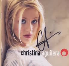 2X Signed Christina AGUILERA CD Autographed the Voice