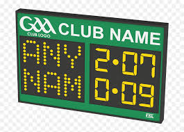 337 transparent png illustrations and cipart matching scoreboard. Gaa Scoreboards Gaelic Football Scoreboard Electronic Led Display Png Free Transparent Png Images Pngaaa Com