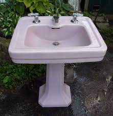 Maybe you would like to learn more about one of these? The Period Bath Supply Company A Division Of Historic Houseparts Inc Gallery Of Sold Antique Sinks Antique Kohler Lavender Purple Vitreous China Pedestal Sink Circa 1920