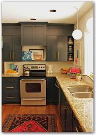 Paint Soffits Same Color As Cabinets To Make Them Look Taller Love The Framing Too Kitchen Soffit Kitchen Layout Redo Kitchen Cabinets