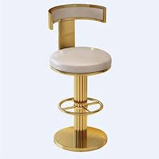 Luxury bar stools know no limits in terms of design as they continually push the boundaries of abstract and form. Amazon Com Dshujc Bar Chairs Light Luxury Post Modern Bar Stool Stainless Steel Creative Home Restaurant High Back Chair Gold Home Kitchen