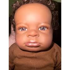20Inch African American Realistic Reborn Boy Lifelike Newborn Doll Gift for  Kids Toys