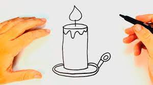 Draw some symmetrical vase shapes. How To Draw A Candle Candle Easy Draw Tutorial Youtube