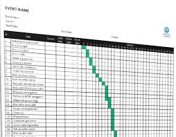 Prima Event Planning Gantt Chart Template