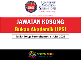 Jawatan kosong lembaga getah malaysia februari 2018. Jawatan Kosong Bukan Akademik Upsi