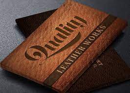 Download free, printable business card templates for word and powerpoint. Leather Works Business Card Template On Behance