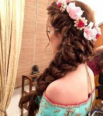 25 Pre Wedding Hairstyles For Mehndi Haldi Or More Functions In 2021 Bridemaids Hairstyles Bridal Hairstyle Indian Wedding Indian Hairstyles