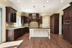 white kitchen cherry wood island best