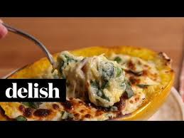 Best Cheesy Baked Spaghetti Squash Recipe Delish Baked Spaghetti Baked Spaghetti Squash Cheesy Baked Spaghetti