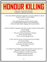 Honor Killing Poem Comprehension Activities Booklet By Tandlguru