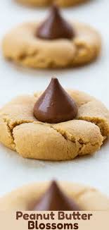 Peanut Butter Blossom Cookies In 2020 Soft Peanut Butter Cookies Peanut Butter Blossoms Recipe Easy Peanut Butter Cookies