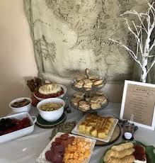 Tea With Tolkien Hobbit Party 2018 Decor Food Menu Ideas Hobbit Party Hobbit Food The Hobbit