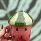 Watermelon Lidded Mug Clay Hand Building Class
