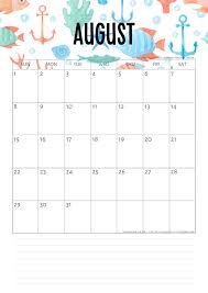 You can write down holidays and events and make it your own. Free Printable 2021 Sea Themed Calendar More Freebies Cute Freebies For You Calendar Printables Monthly Calendar Printable Printable Calendar Template