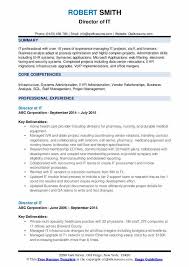 This software scans for key words and phrases to work out if your resume contains the it skills relevant to the role. Director Of It Resume Samples Qwikresume
