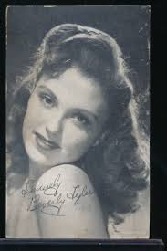 1950'S 1960s EXHIBIT ARCADE CARD Beverly Tyler poor cond very rare