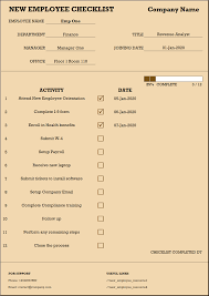 Download free checklist templates in excel and word format. Checklist For New Hire New Employee Checklist Excel Template Free