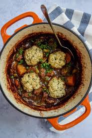 Easy Beef Stew With Thyme Dumplings Rachel Phipps In 2020 Easy Beef Stew Stew And Dumplings Beef Stew With Dumplings