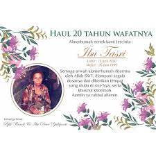 Check spelling or type a new query. Kartu Ucapan Haul Tahlil 40 Hari 1000 Hari Shopee Indonesia