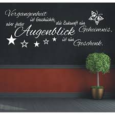 Wandtattoo Spruch Vergangenheit Ist Zukunft Augenblick Wandaufkleber