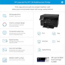The hp laserjet pro m1136 mfp driver download contrasted to the typical treatment of getting toner cartridges from a printer bay, or. Amazon In Buy Hp Laserjet Pro M1136 Multifunction Monochrome Laser Printer Black Online At Low Prices In India Hp Reviews Ratings