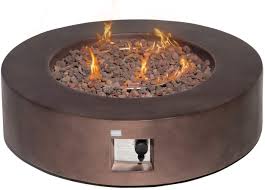 Get free shipping on qualified fire pit tables round fire pits or buy online pick up in store today in the outdoors department. Amazon Com Cosiest Outdoor Propane Fire Pit Coffee Table W Dark Bronze 42 Inch Round Base Patio Heater 50 000 Btu Stainless Steel Burner Free Lava Rocks Waterproof Cover Garden Outdoor