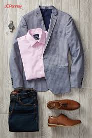 They're great for wearing in professional settings, such as work, meetings, networking events, and interviews, but they're also perfect for leisurely activities as well. Give Your Casual Friday An Upgrade With A Polished Sport Coat It S A Sharp Way To Dress Up Jeans A Mens Dress Outfits Friday Outfit For Work Mens Fashion Wear