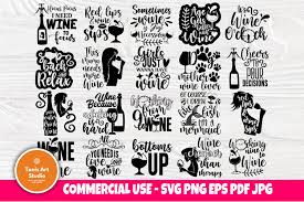 Free transparent cocktail glass vectors and icons in svg format. Drinking Svg Bundle Wine Svg Wine Quotes Shirt Designs 766759 Cut Files Design Bundles