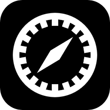 Safari App Icon Overlay Black Dark Aesthetic Ios 14 Apple Icon App Icon Ios Icon