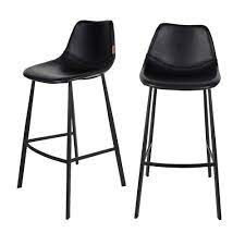 Il est à la fois un objet de décoration et un outil fonctionnel. Lot De 2 Tabourets De Bar Facon Cuir Franky Dutchbone