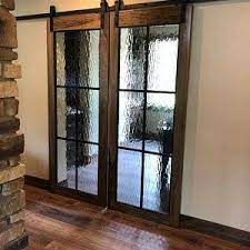 Sliding Barn Doors With Glass Glass Barn Doors Interior Glass Doors Interior Glass Barn Doors