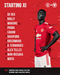 Manchester united claimed a narrow victory over wolves to conclude the premier league campaign, as anthony elanga and juan mata found the net to cancel out nelson semedo's strike for the hosts. Manchester United Our Final Starting Xi Of 2020 For Tonight S Meeting With Wolves Follow The Game In Our Official App Http Manutd Co Eom Facebook
