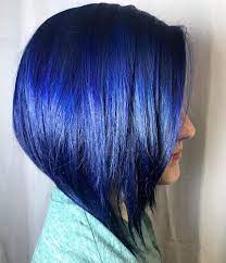 Uggoff Blue Bob Matrix Admiral Navy With A Dash Of Orange Alert To Add Depth Matrix Matrixpartner Socolorcult Bluehai Blue Hair Extensions Blue Bob Hair