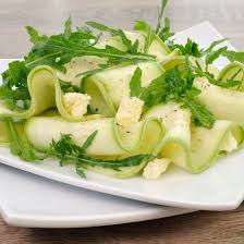 Tagliatelles De Courgettes A L Ail Frit Et Parmesan Recette Recette A Base De Legumes Frites A L Ail Tagliatelles