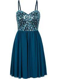Robe En Voile De Chiffon Avec Paillettes Bodyflirt Bleu Petrole Sleeveless Formal Dress Dresses Clothes