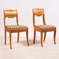 Pair Of Biedermeier Style Birch Side Chairs From Finland C 1920 Chair Side Chairs Biedermeier Furniture