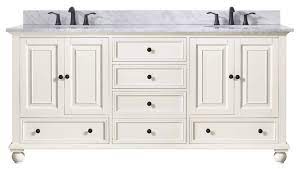 This 72 double bathroom vanity set will add a level of sophistication and class to any bathroom's decor. 72 Inch Cooper Vanity Antique White Vanity Double Bath Vanity Sale